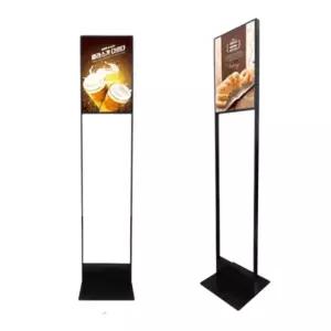 A3 무선 LED 조명 매장 카페 포스터 꽂이 광고 스탠드 배너 판넬 입간판 라이트 패널 디저트 간판 베너 실