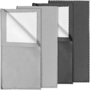 주얼리용 시머루 4PCS 실버 폴리싱 천 양면 주얼리 클리너 부드러운 클리닝 금/은 청소용