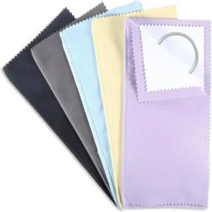 5 PCS 은 광택 천 보석용 이중층 청소 부드러운 보석 옷 금 다이아몬드 시계 5가지 색상의 폴란드