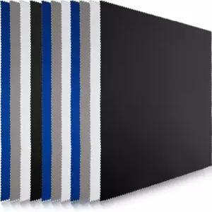 프렌다 12팩 대형 극세사 유리 청소복 12 x 12인치 오버사이즈 안경 선글라스 전자 화면 및 렌즈(블랙