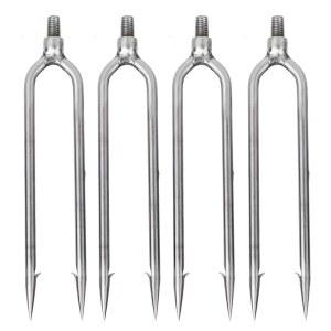 스테인리스 스틸 4개, 긱 개프 후크 피쉬 2개 야외 낚시 도구용