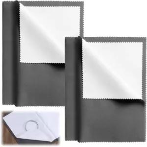 4개의 주얼리 클리닝 천 대형 12 x9.8 은 광택 양면 재사용 가능한 클리너 금 백금 다이아몬드 시계 동전용