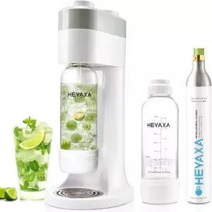 HYAXA 탄산수 제조기 탄산음료를 빠르게 만드는 탄산음료 60L CO2 탄산음료와 호환되는 BPA가 없는 1L 병