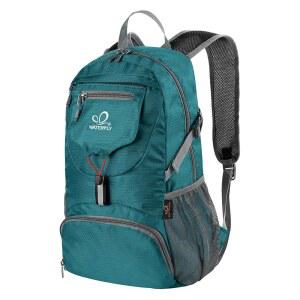 [미국배송] 워터플라이 소형 경량 팩커블 백팩: 20리터 초경량 접이식 여행 하이킹 캠핑 데이팩 남성용