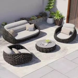 호텔 리조트 펜션 라탄소파 야외소파 수영장 테이블 조식 쟁반 쇼파세트