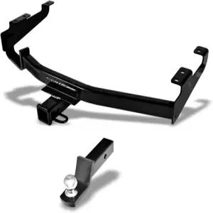 클래스 3 III 블랙 2 리시버 튜브 리어 범퍼 트레일러 견인 히치 마운트 + 96-07 닷지 카라반과 호환되는