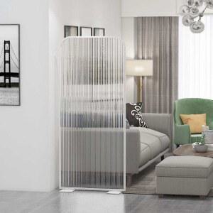 모루유리파티션 유리가벽 파티션 가림막 사이즈 감성 아치형가벽 슈퍼화이트 1 컬러 폭80 커스텀 모루유리 유리