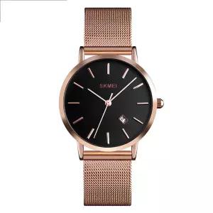 SKMEI 1530 여성 럭셔리 아날로그ue 쿼츠 스테인레스 스틸 시계 [세금포함] [정품] Date 손목시계 패션시계
