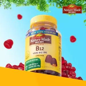 [네이처메이드] 비타민B12 구미 (1,700mcg x 120구미,4개월분)[34256784]