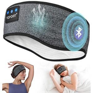 5.4, TOPOINT 스포츠 헤드밴드 이어폰 수면 블루투스 무선, USB C 포함 여성 남성 선물 운동 조깅 요가 불면증 항공 여행 명상