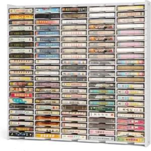 아르키야 카세트 테이프 보관 정리함 랙 115 슬롯 홀더 월 마운트 오디오 디스플레이 선반 수집가에게