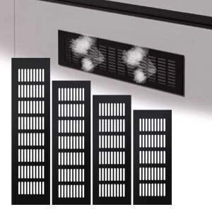 폭80mm 환기 그릴 알루미늄 합금  메쉬 길이 150-500mm 캐비닛 에어 벤트 홀 커버 하드웨어