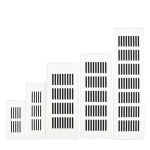 1피스 흰색 Width150mm 200mmAluminum 합금 캐비닛 공기 환기 장식 커버 옷장 신발 메쉬 구멍 하드웨어 Acc