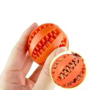 강아지 노즈워크 공 오렌지 간식볼 강아지 공 실리콘 실리콘 강아지 애완견 장난감 간식볼 공