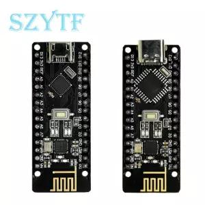 RF-Nano Nano V3.0 마이크로 USB 보드 ATmega328P QFN32 5V 16M CH340 Arduino 용 NRF24L01  2.4G 무선 통