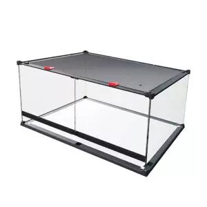 대형비바리움 케이스 사육장 도마 20x20x25 정면 휴대용 식물 초백 4면 검정