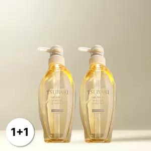 [1+1] 츠바키 프리미엄 볼륨 앤 리페어 까멜리아 오일 샴푸 450ml 2개