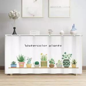 붙이는 찍찍이 싱크대 간이 가리개 커튼 가림천 미니 신발장 팬트리 수납장