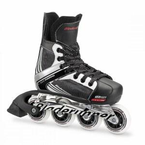 롤러블레이드 다이나모 주니어 사이즈 조절식 하키 인라인 스케이트, 블랙 앤 레드, 스케이트