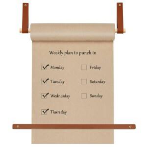 [미국배송] 브라운 정육점 종이 롤-11.8인치 롤 디스펜서 30미터 공예 홀더 벽 장식 아트워크 할 일 목록 및 아이디어에 이상적입니다