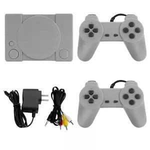 웰탑 플레이스테이션 클래식 8비트 PS1 레트로 비디오 게임 콘솔 미니 851 내장 게임패드 2개 AV 아웃