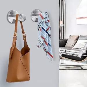 벽고정 스테인 의류걸이봉 문 행거 고리 브라켓 5cm (WFK9FBJ)