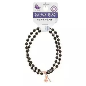 불교 팔찌 오닉스 목탁 안정 화해 띠 합장주 토끼