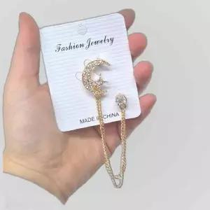 달 보석 브로치 남자 무대의상 셔츠 정장 카라핀