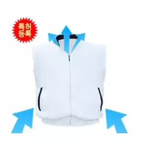아이스뱅크 냉풍조끼 흰색 A type /A-W2006 WA3CC27