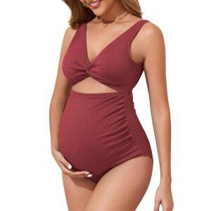 센추리 스타 임산부 수영복 여성용 원피스 임신 목욕복 하이웨이스트