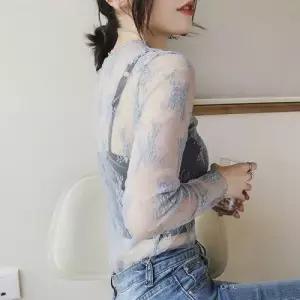 잔솔 메쉬 블라우스 시스루 티셔츠 망사티 레이어드 WC4DB85