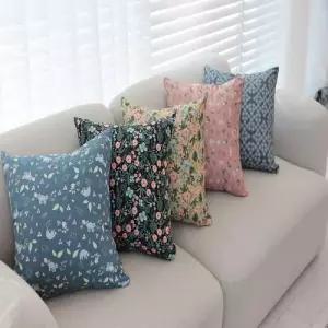 편안한 순면 낮잠 사각 거실 침대 독서 소파 쿠션 W99A005