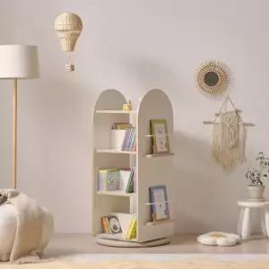 CP100 전면 책꽂이 4단 회전책장 1color