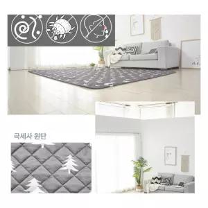 캠핑 극세사 전기 매트 200X240cm 차콜트리 매직크린 장판 요 온열 방석 거실 카페트 담요 발열 수면 발온 침대 이블 열기