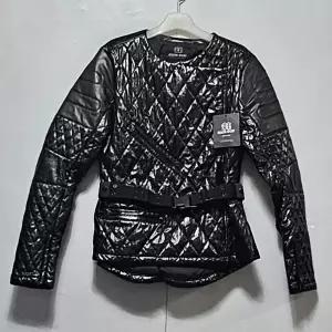 코오롱스포츠 여성 슬림핏 라이더 집업 패딩 자켓/ 실측90/ 새상품