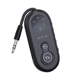 블루투스 리시버 송수신기 V5.4 무선 동글 AUX 휴대용 멀티 듀얼 핸즈프리 변환 차량 기내 이어폰 스피커