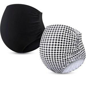 야헨다 2개 모직 수영복 하의 하이웨이스트 비키니 여성용