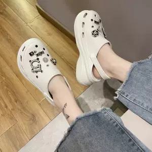 리본 펄 꽃 슬리퍼 보석 명품 스타일 입체 파츠