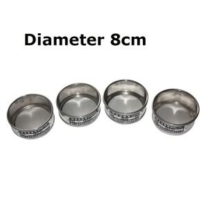 표준 실험실 체 304 SUS 필터 메쉬 크로밍 프레임 샘플링 검사 약전 직경 8cm 2 - 2000