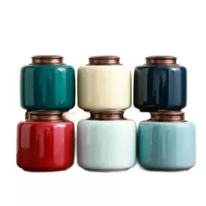 항아리 진공 유골함 납골함 봉안함 추모함 더블뚜껑밀폐용기앤티크그린소형