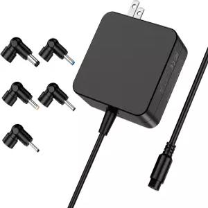 이지 스타일 65W 노트북 교체 충전기 5가지 라운드 팁 ASUS 비보북 젠북 크롬북 트랜스포머북 EeeBook 19V