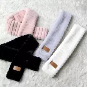 마니포근 색 방한 겨울 고리 가로 개 패션 머플러 패턴 털 목도리 (WFK9HKX)