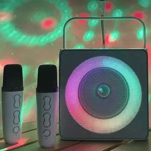 노래방 듀얼 마이크/블루투스/마이크/앰프/볼륨/행사/스피커/휴대용/가정용/무선/노래/파티룸/캠핑