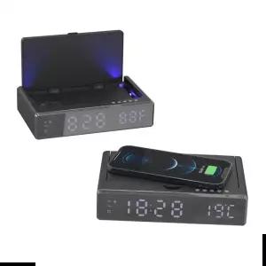 핸드폰살균기 스마트폰 충전기 겸용 UV 살균기 / 시계 온도계 ORU06