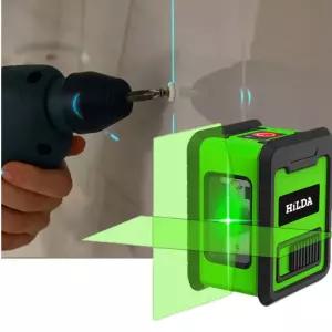 (IP54)(2LINE)(그린빔) 방수 미니 레이저 레벨기/레이져/기준/마킹/수평계/목수/목공/측량/수평/수직/현장