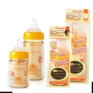 모유수유 (쭈쭈베이비)크리스탈 와이드 PPSU젖병 160ML