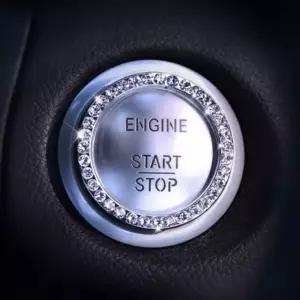 자동차 차량 스타트 버튼 시동버튼 링 액세서리 큐빅 (WFKAD8C)