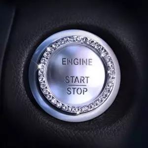 자동차 차량 스타트 버튼 시동버튼 링 액세서리 큐빅 (WFKAD8C)