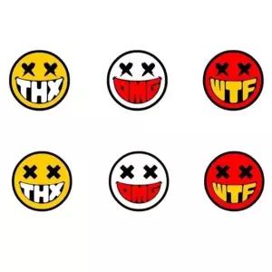 차량용 사이드 스티커 자동차 튜닝 데칼 스마일 디자인 장식 (WFK9XJ5)