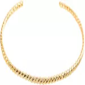 14K 골드 필의 로프 커프 로터스 스톤 디자인의 핸드메이드 트위스트 팔찌